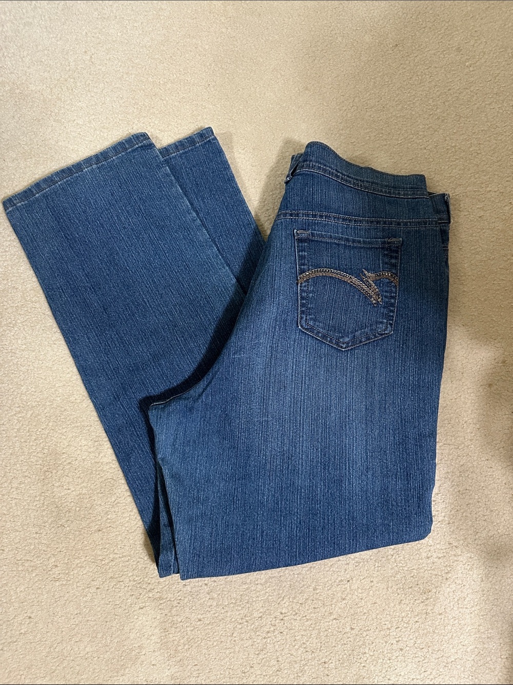 Women’s Blue Denim Jeans - Classic Straight Fit